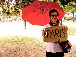 Zoe in Paris at the 888 event