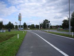 Auffahrt Oldenzaal-Zuid in Richtung Deutschland.